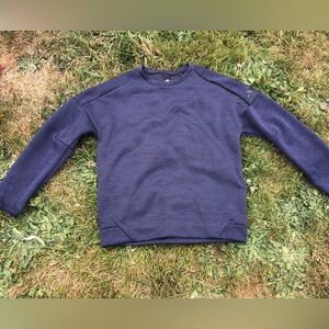 NWOT ADIDAS MEN’S CLIMALITE Z.N.E. CREWNECK SWEATSHIRT SIZE LARGE NAVY/BLACK